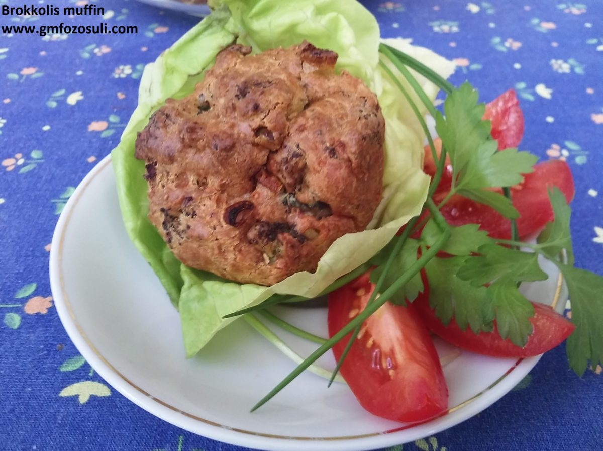Brokkolis muffin glutén és laktozmentesen