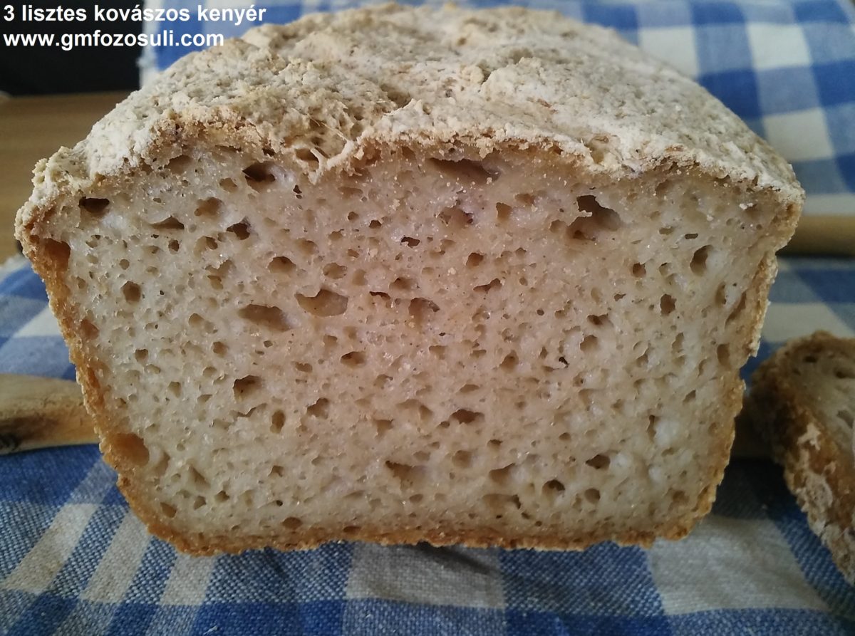 3 lisztes kovászos kenyér gluténmentes vegán