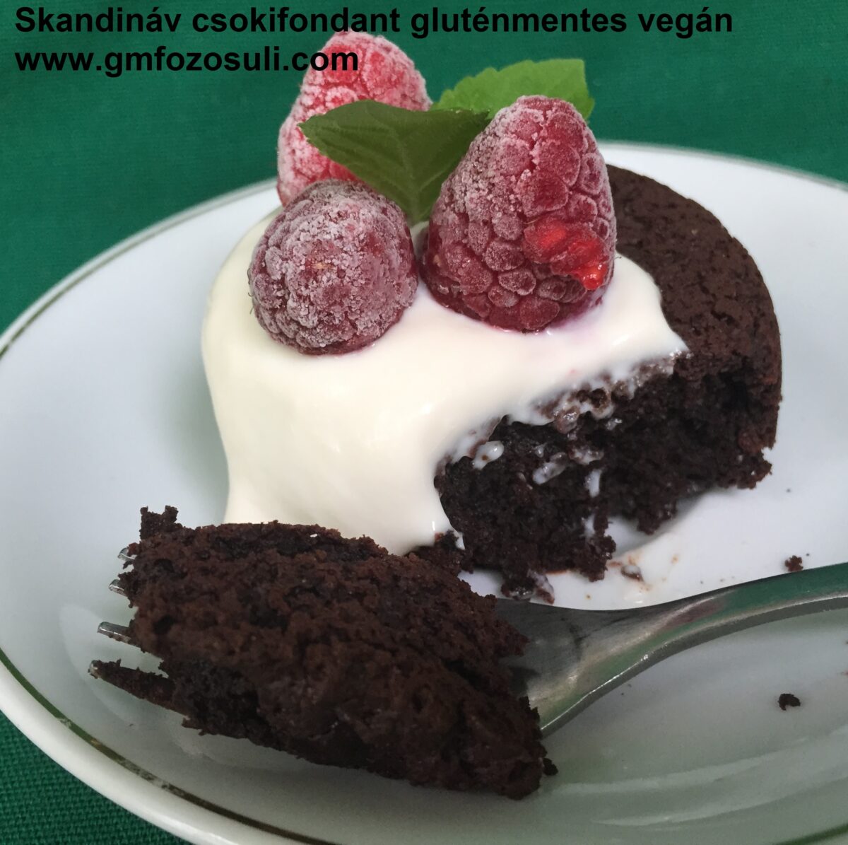 Skandináv Csokifondant gluténmentes vegán