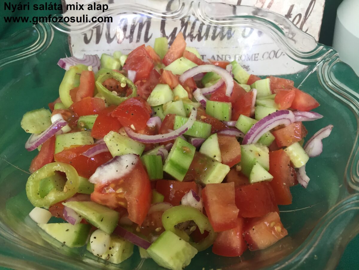 Nyári saláta mix alap gluténmentes vegán