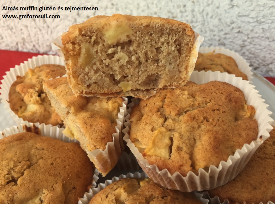 Almás muffin glutén és tejmentesen