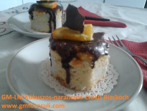 GM-LM kókuszos-narancsos-csokis rizskoch