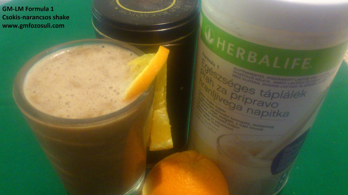 Csokis-narancsos fehérje shake gluténmentes vegán