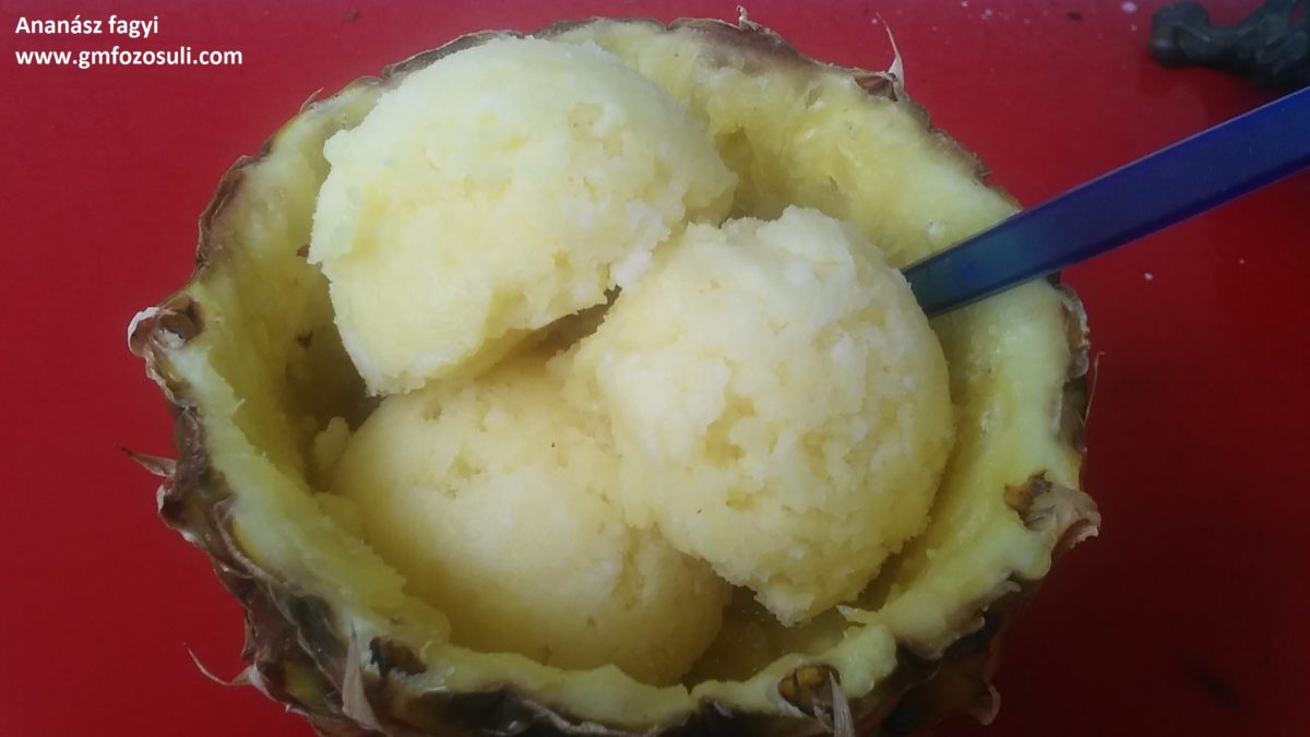 Ananászfagyi ananászból