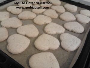 GM-LM Linzer rizslisztből kisült szivek
