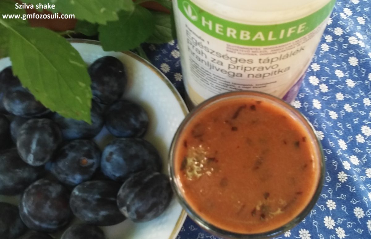 Szilva shake gluténmentes Herbalife Formula 1 Egészséges táplálékkal