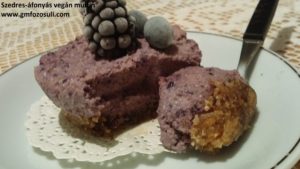 Szedres-áfonyás vegán muffin kép