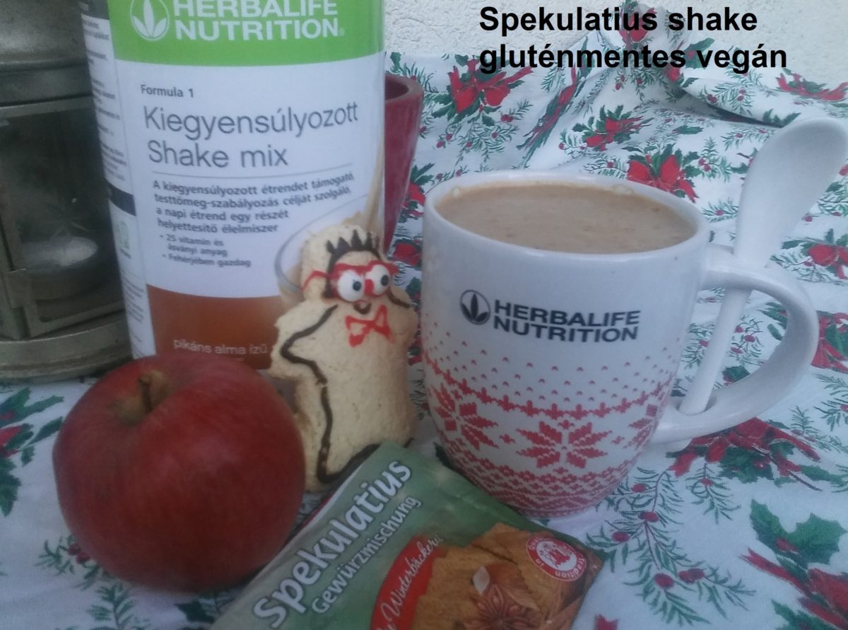 Spekulatius shake gluténmentes vegán