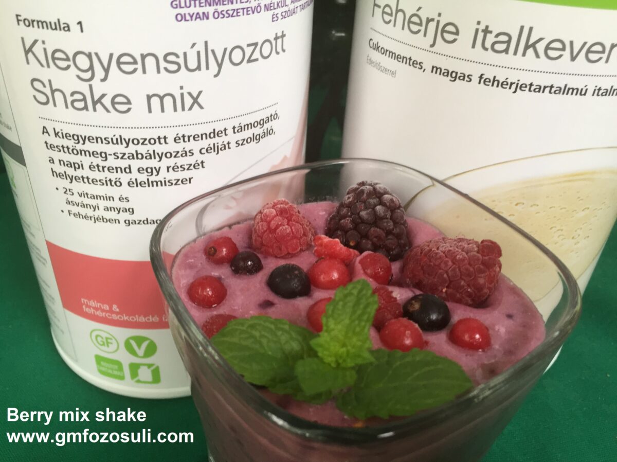 Berry mix shake glutenmentes vegan